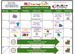 December  2025 Activity Calendar✨